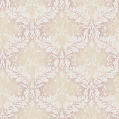 product image of Sample Nordic Elements Damask Wallpaper in Pink 562