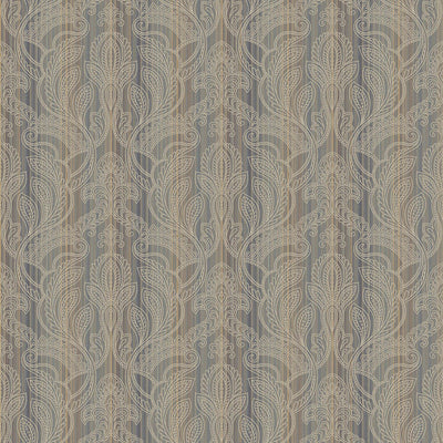 product image for Nordic Elements Damask Stripe Wallpaper in Bronze 21