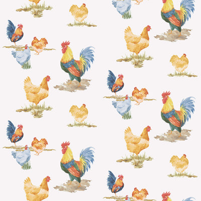 product image for Free Range Blue/Red Wallpaper from the Just Kitchens Collection by Galerie Wallcoverings 49