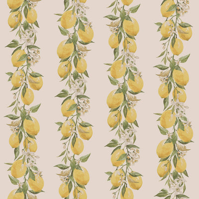 product image of sample lemon stripe yellow beige wallpaper from the just kitchens collection by galerie wallcoverings 1 537