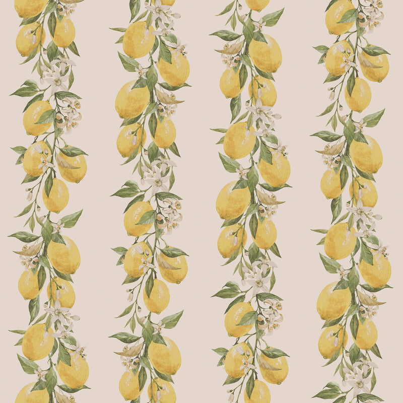 media image for sample lemon stripe yellow beige wallpaper from the just kitchens collection by galerie wallcoverings 1 287