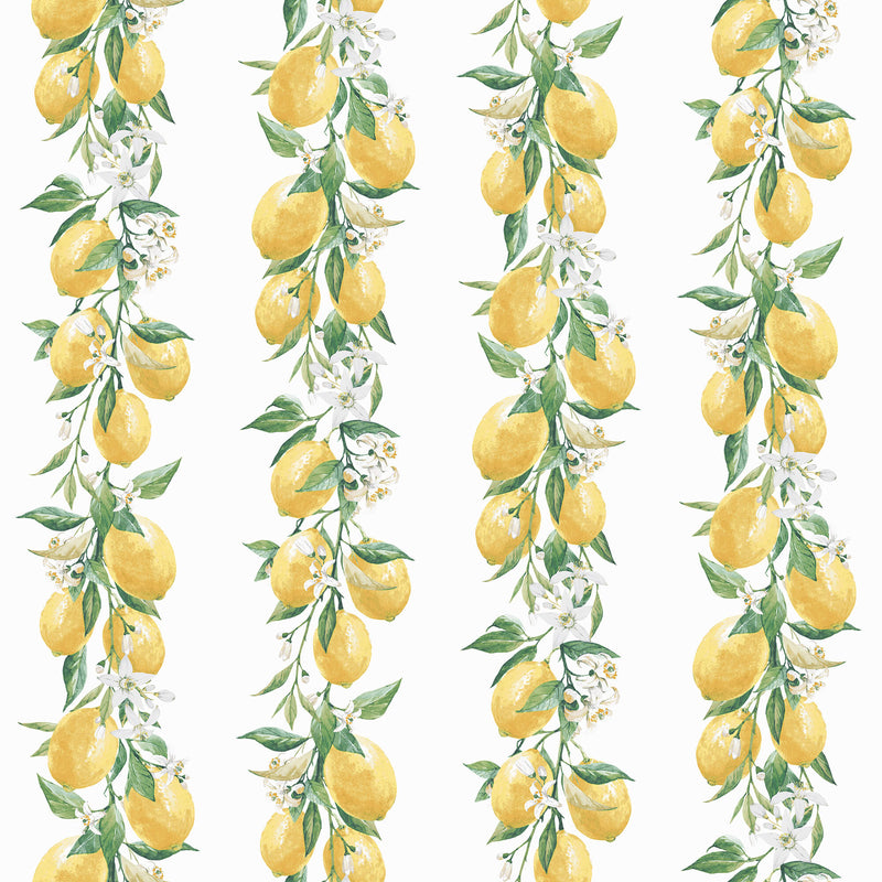 media image for sample lemon stripe yellow green wallpaper from the just kitchens collection by galerie wallcoverings 1 223