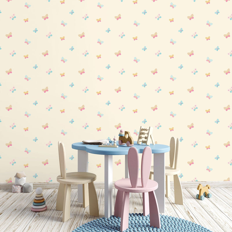 media image for Butterfly Orange Wallpaper from the Just 4 Kids 2 Collection by Galerie Wallcoverings 210