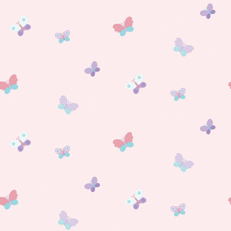 media image for Butterfly Pink Wallpaper from the Just 4 Kids 2 Collection by Galerie Wallcoverings 238