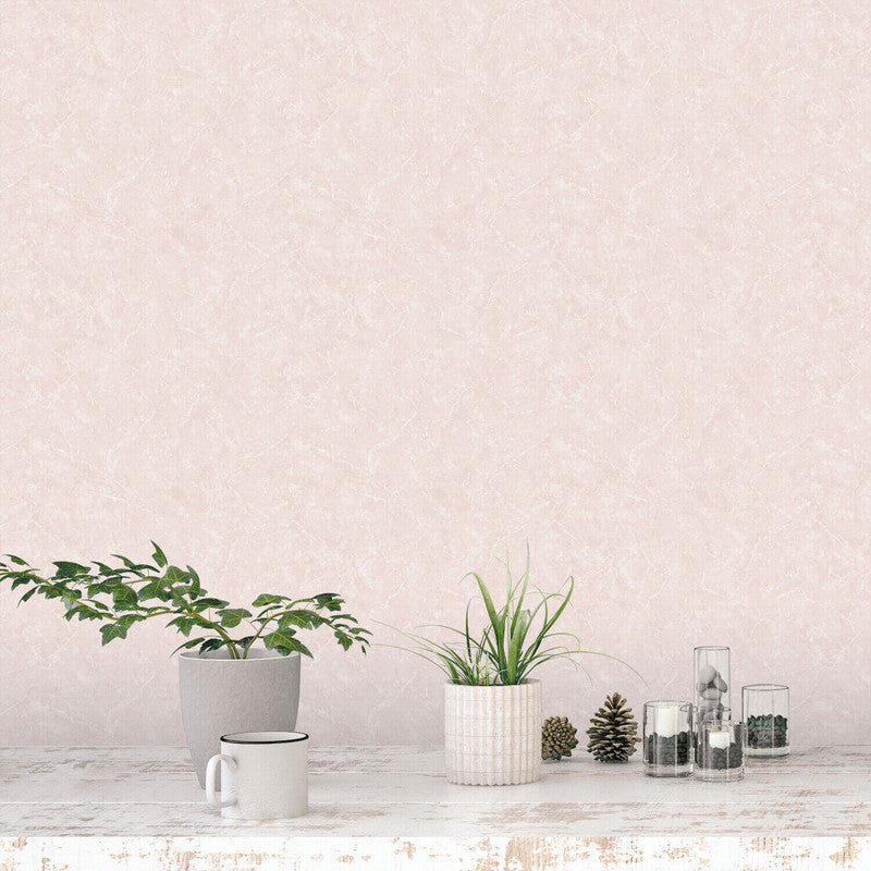media image for Nordic Elements Plain Texture Wallpaper in Soft Pink 249
