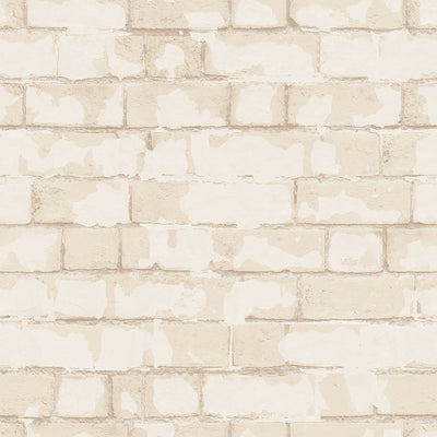 product image of sample brick wall cream wallpaper from the nostalgie collection by galerie wallcoverings 1 598