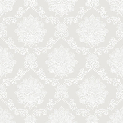 product image of Sample Nordic Elements Damask Wallpaper in Cream 556