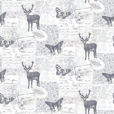 product image of Sample Nordic Elements Motif Wallpaper in Greys 536