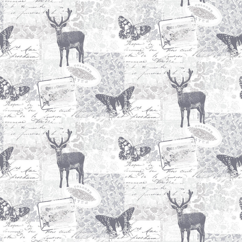 media image for Sample Nordic Elements Motif Wallpaper in Greys 282