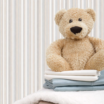 product image for Multi Striped Neutral Wallpaper from the Just 4 Kids 2 Collection by Galerie Wallcoverings 12