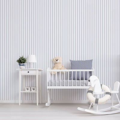 product image for Striped Grey Wallpaper from the Just 4 Kids 2 Collection by Galerie Wallcoverings 65
