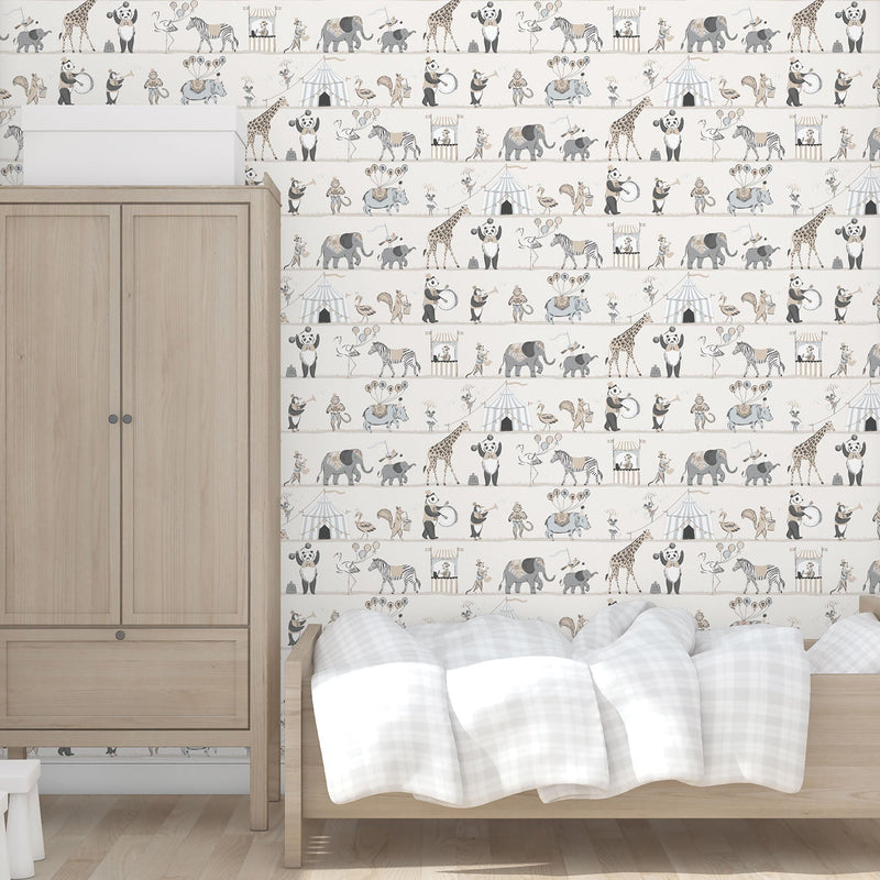 media image for Circus Neutral Wallpaper from the Just 4 Kids 2 Collection by Galerie Wallcoverings 225