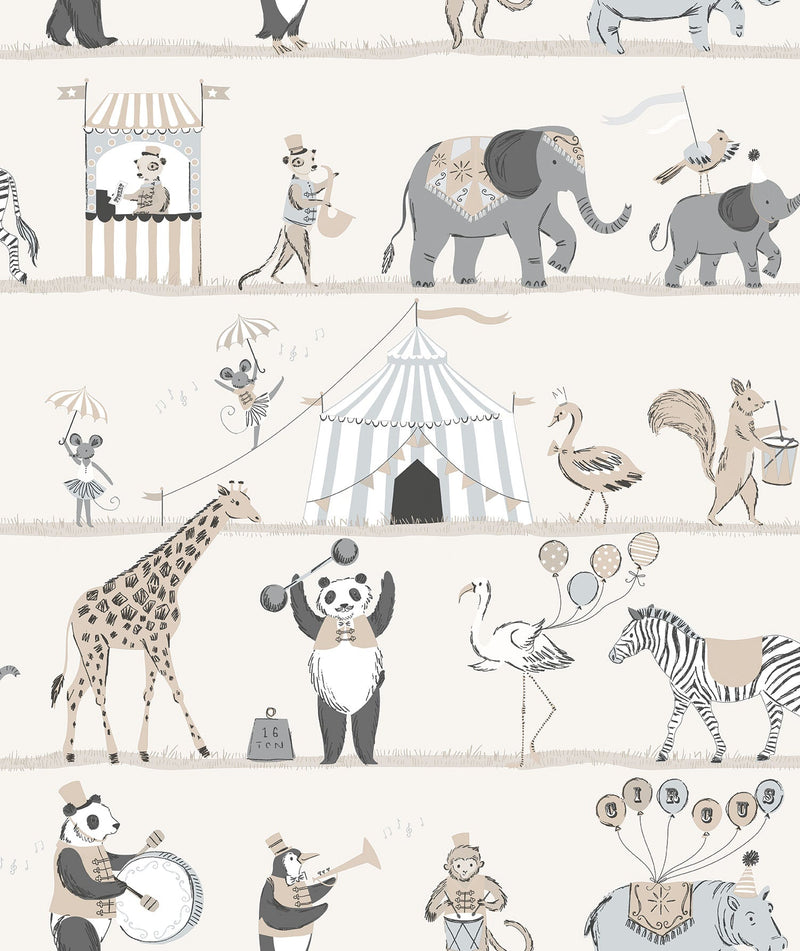 media image for sample circus neutral wallpaper from the just 4 kids 2 collection by galerie wallcoverings 1 26