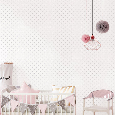product image for Twinkle Star Light Grey Wallpaper from the Just 4 Kids 2 Collection by Galerie Wallcoverings 7