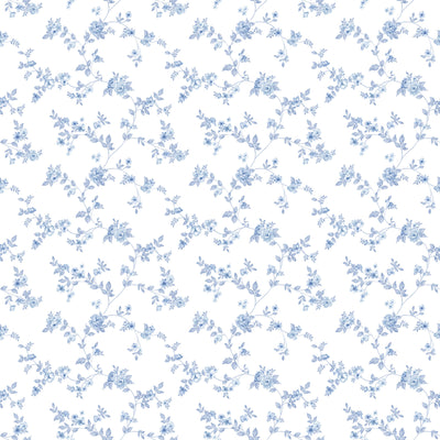 product image for Delicate Floral Blue Wallpaper from the Small Prints Collection by Galerie Wallcoverings 9