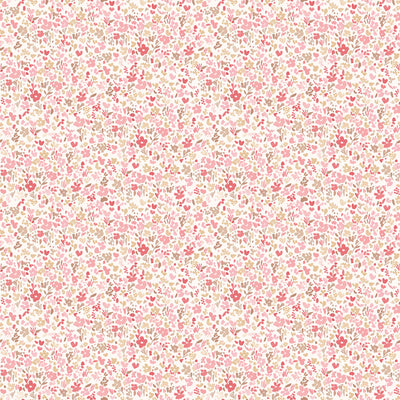 product image of Mini Mod Floral Cranberry/Tan Wallpaper from the Small Prints Collection by Galerie Wallcoverings 590