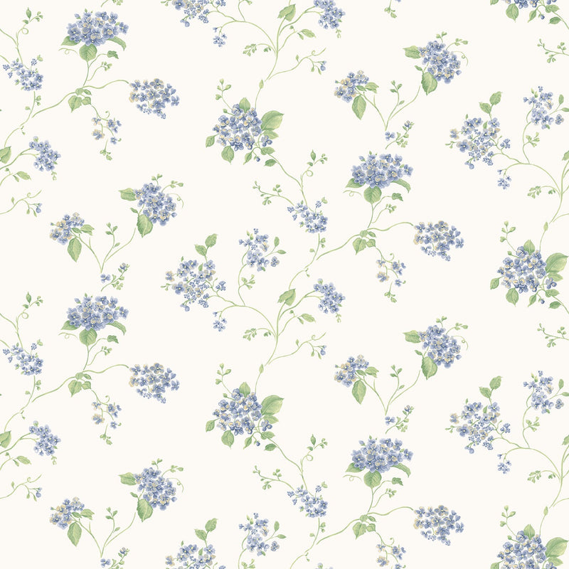 media image for Floral Branch Blue/Green Wallpaper from the Miniatures 2 Collection by Galerie Wallcoverings 252