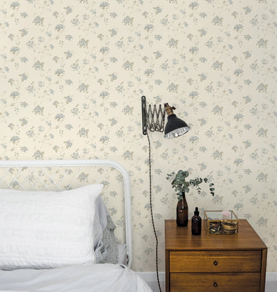 product image for Floral Branch Blue Multi Wallpaper from the Miniatures 2 Collection by Galerie Wallcoverings 57