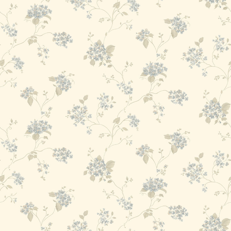 media image for Floral Branch Blue Multi Wallpaper from the Miniatures 2 Collection by Galerie Wallcoverings 297