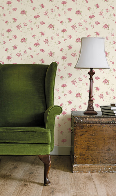 product image for Floral Branch Red Multi Wallpaper from the Miniatures 2 Collection by Galerie Wallcoverings 99