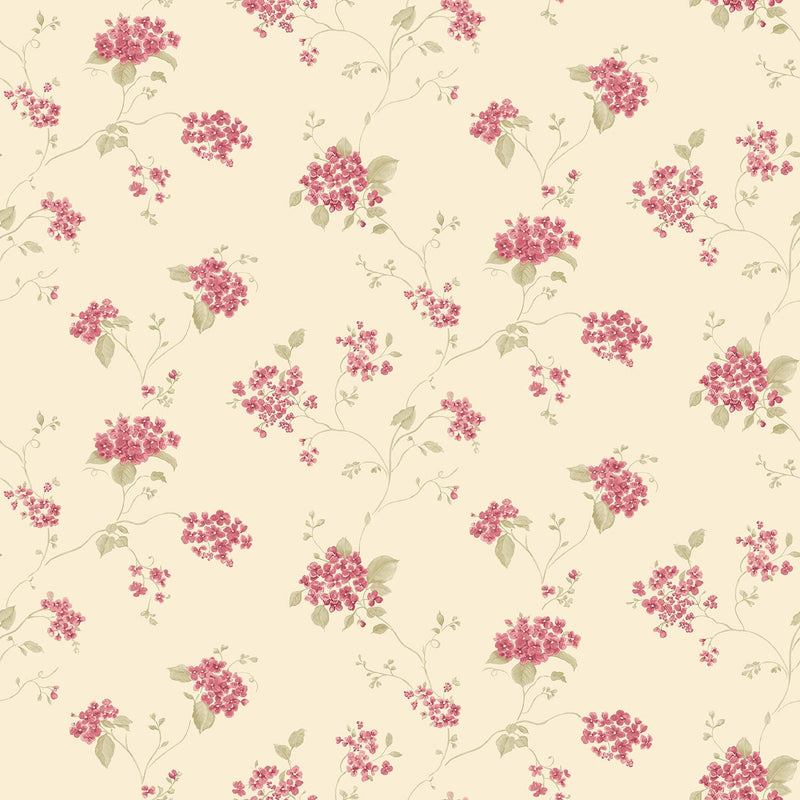 media image for Floral Branch Red Multi Wallpaper from the Miniatures 2 Collection by Galerie Wallcoverings 229