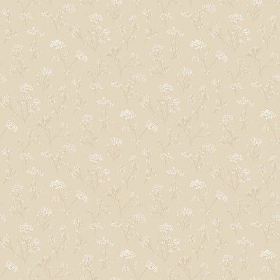 product image of sample flowers beige wallpaper from the miniatures 2 collection by galerie wallcoverings 1 557