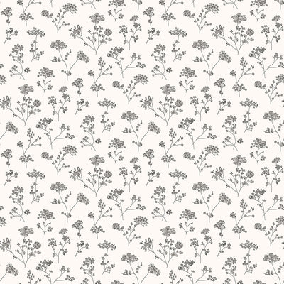 product image for Floral Black/White Wallpaper from the Miniatures 2 Collection by Galerie Wallcoverings 90