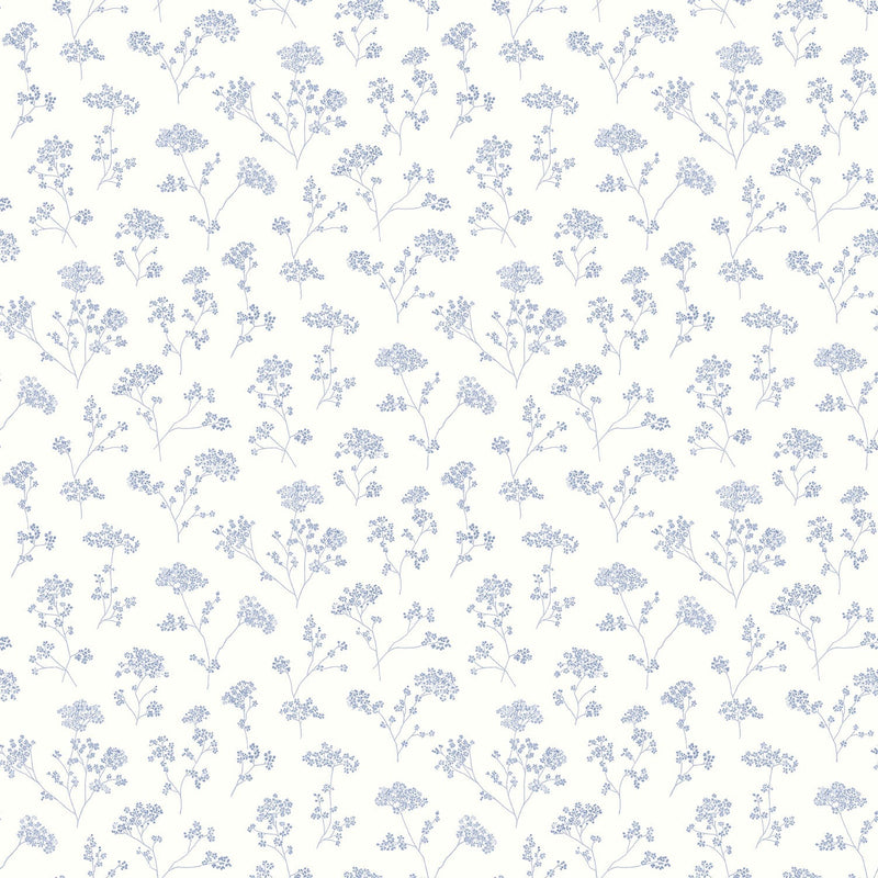 media image for Flowers Black/White Wallpaper from the Miniatures 2 Collection by Galerie Wallcoverings 299