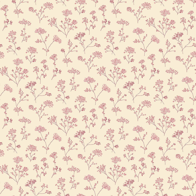 media image for Flowers Red Wallpaper from the Miniatures 2 Collection by Galerie Wallcoverings 252