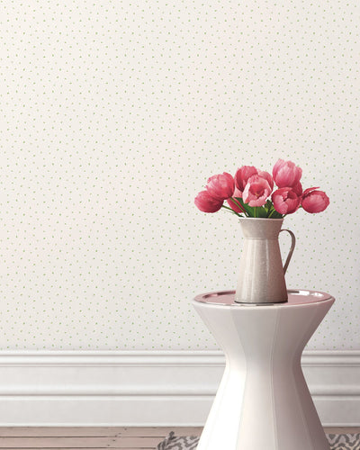 product image for Polka Dot Leaves Yellow Wallpaper from the Miniatures 2 Collection by Galerie Wallcoverings 19