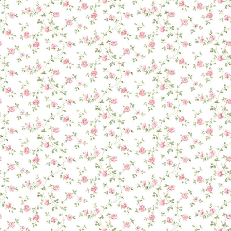 media image for Floral Red/Green Wallpaper from the Miniatures 2 Collection by Galerie Wallcoverings 288