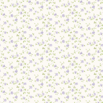 product image for Floral Purple/Green Wallpaper from the Miniatures 2 Collection by Galerie Wallcoverings 57