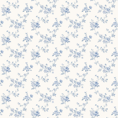 product image for Floral Trail Blue Wallpaper from the Miniatures 2 Collection by Galerie Wallcoverings 1