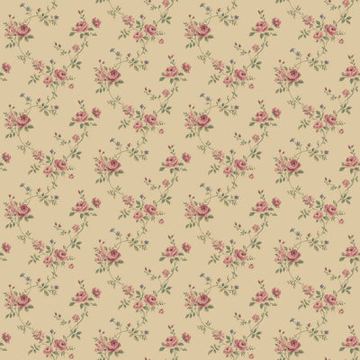 product image of sample floral trail red green wallpaper from the miniatures 2 collection by galerie wallcoverings 1 518
