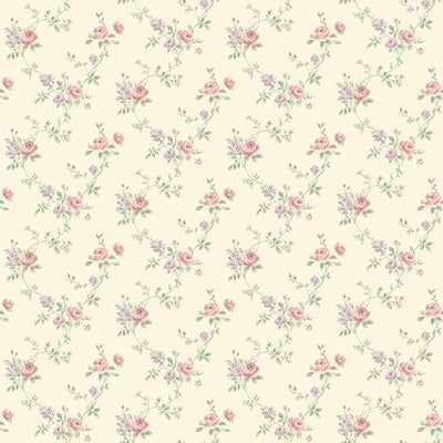 product image for Floral Trail Pink/Purple Wallpaper from the Miniatures 2 Collection by Galerie Wallcoverings 84