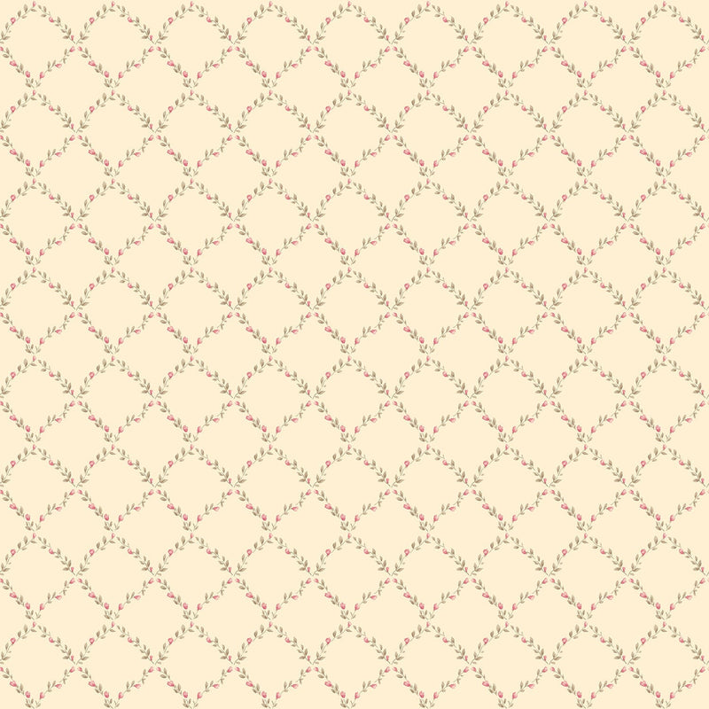 media image for Trellis Red/Brown Wallpaper from the Miniatures 2 Collection by Galerie Wallcoverings 294