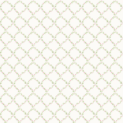 product image for Trellis Red/Green Wallpaper from the Miniatures 2 Collection by Galerie Wallcovering 69