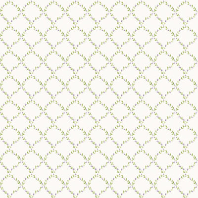 product image for Trellis Lilac/Green Wallpaper from the Miniatures 2 Collection by Galerie Wallcoverings 27