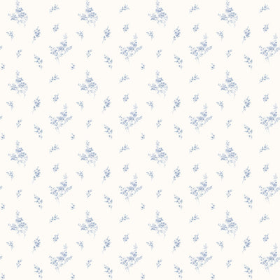 product image of sample tiny roses blue wallpaper from the miniatures 2 collection by galerie wallcoverings 1 51