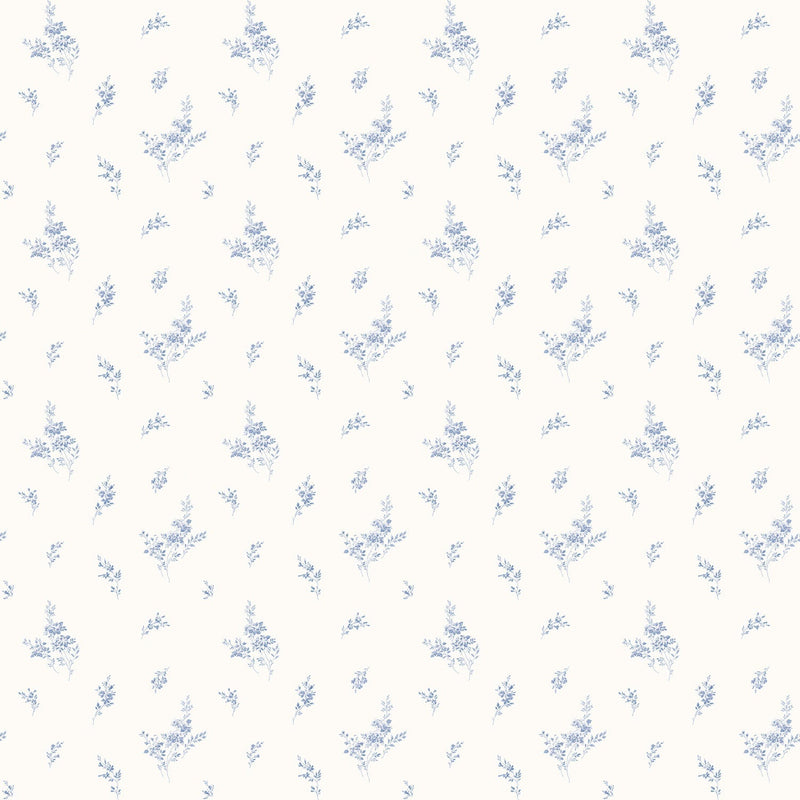 media image for sample tiny roses blue wallpaper from the miniatures 2 collection by galerie wallcoverings 1 236