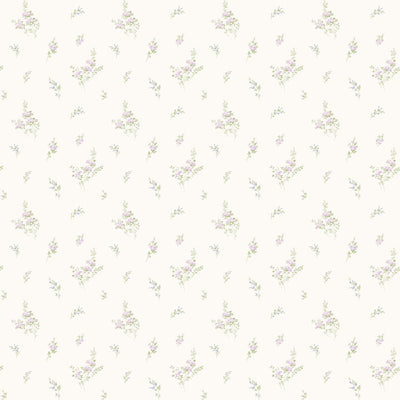 product image for Tiny Roses Lilac/Green Wallpaper from the Miniatures 2 Collection by Galerie Wallcoverings 83