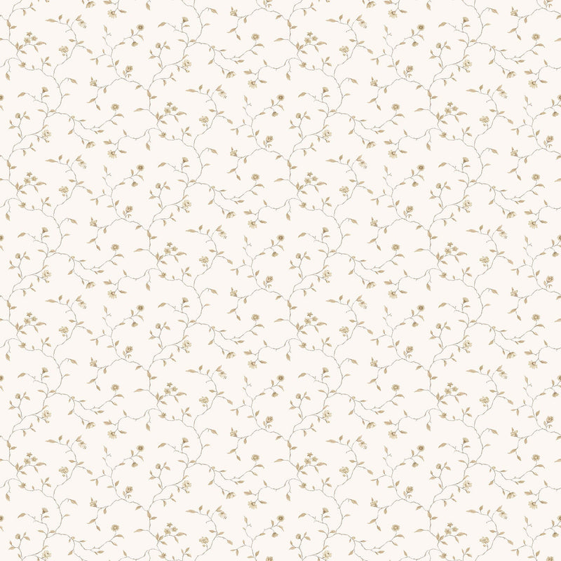 media image for sample floral vines beige wallpaper from the miniatures 2 collection by galerie wallcoverings 1 263