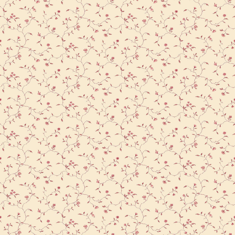 media image for Floral Vines Red Wallpaper from the Miniatures 2 Collection by Galerie Wallcoverings 20