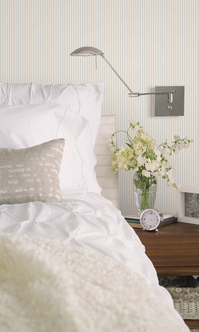 product image for Striped Blue/Ivory Wallpaper from the Miniatures 2 Collection by Galerie Wallcoverings 84