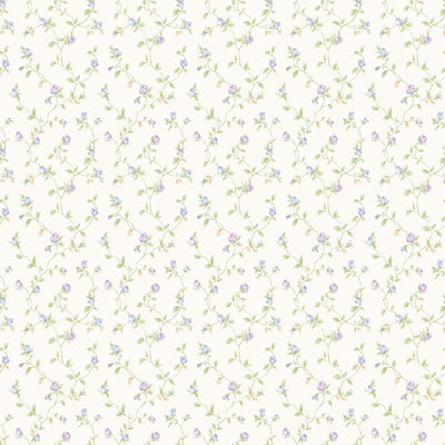 product image for Trellis Vines Blue/Lilac Wallpaper from the Miniatures 2 Collection by Galerie Wallcoverings 37