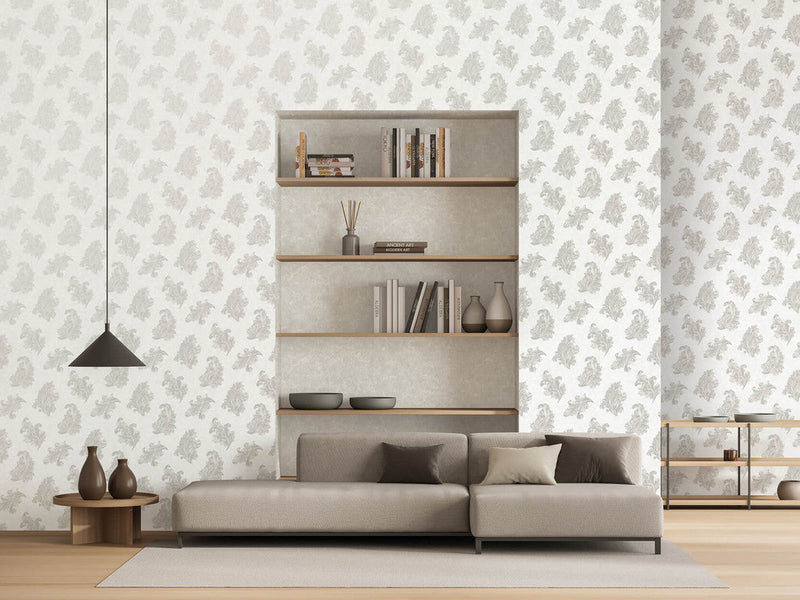 media image for Acanthus Wallpaper in Silver Grey 26