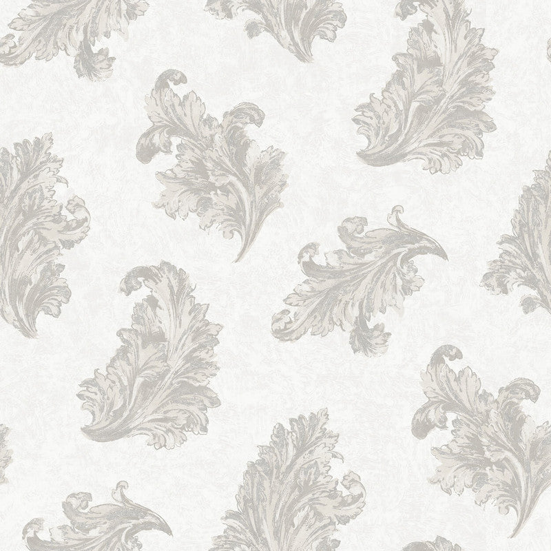 media image for Acanthus Wallpaper in Silver Grey 253