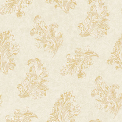 product image of Acanthus  Wallpaper in Cream/Beige/Gold 588