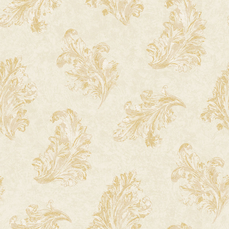 media image for Acanthus  Wallpaper in Cream/Beige/Gold 232