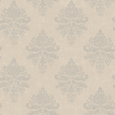 product image of Medallion Damask Wallpaper in Beige 592
